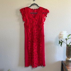 Elie Tahari Laser Cut Dress